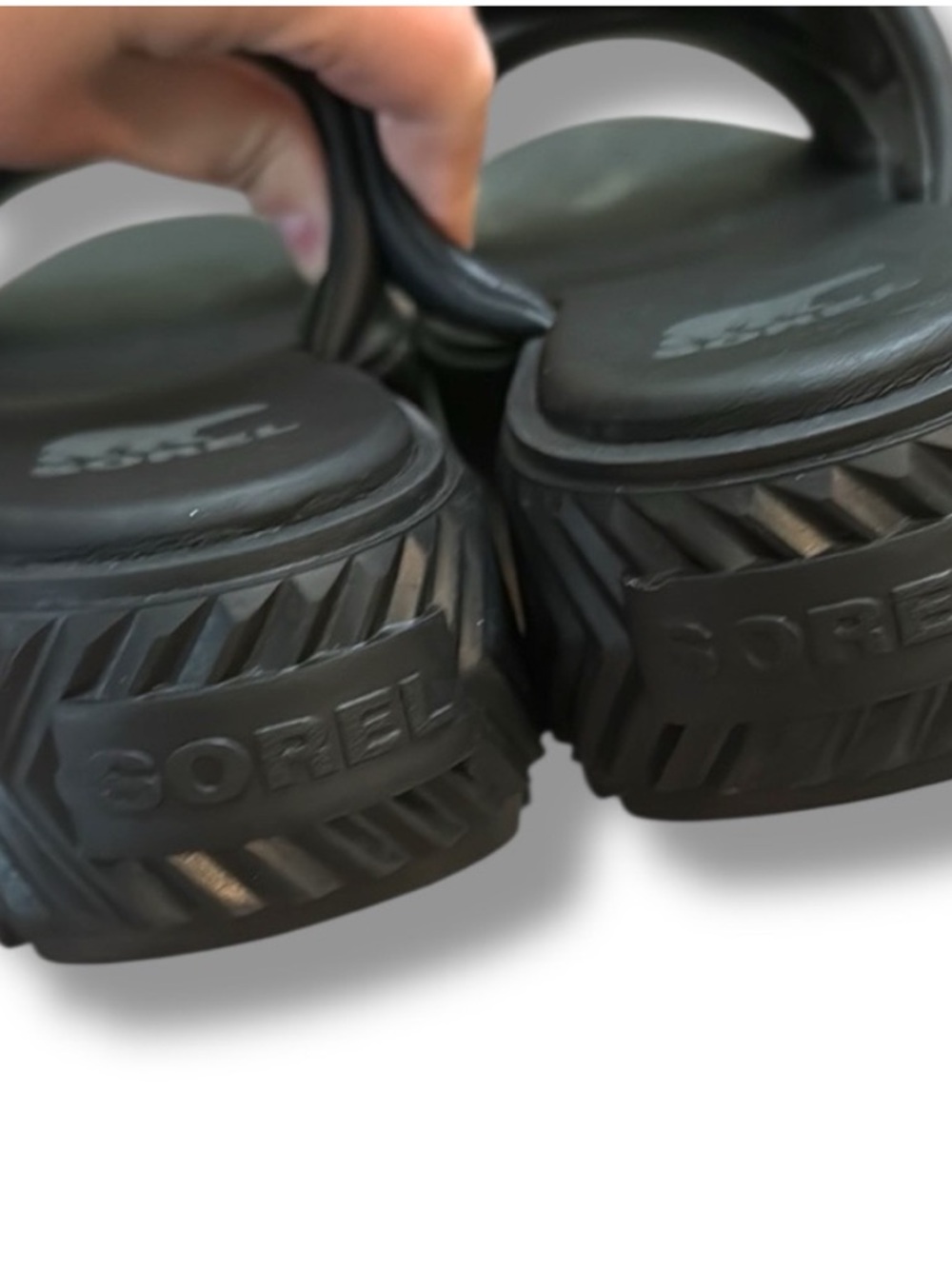 NEW SOREL Ona Streetworks Slide Sandals Size 11 Black Chunky Platform Casual - Picture 5 of 7